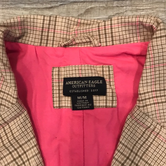 American Eagle Plaid Blazer - Picture 2 of 2